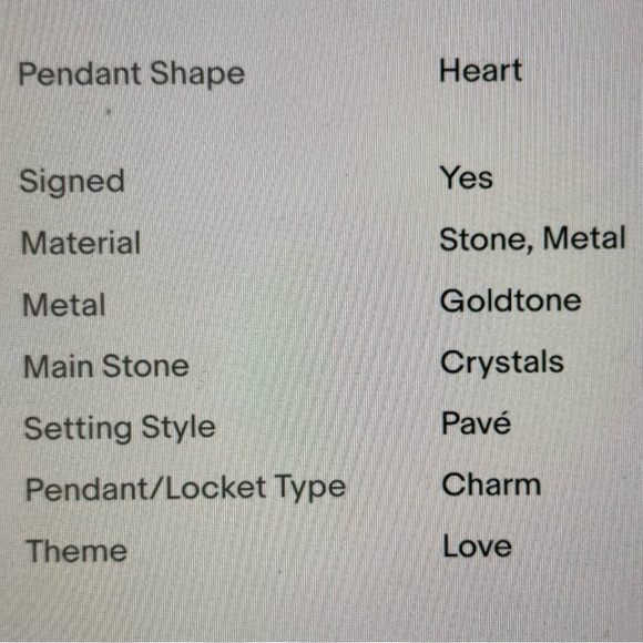 Coach Goldstone Blue Pave’Puffed Heart Signature C Necklace NIB - Picture 8 of 8